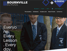 Tablet Screenshot of bournvilleschool.org