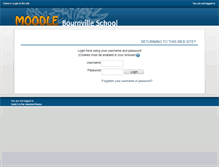 Tablet Screenshot of moodle.bournvilleschool.org